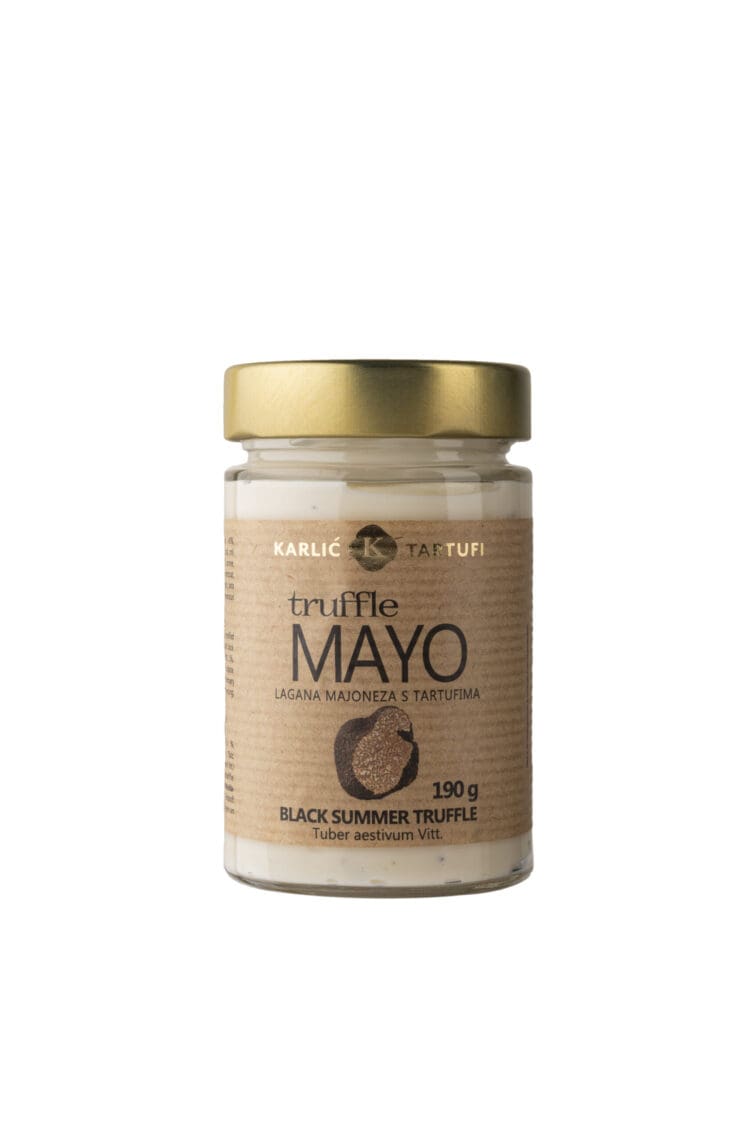 dejanhren-karlic-truffle-mayo-scaled Trüffel Mayonnaise / Mayonnaise mit schwarzem Sommer Trüffel 190g – Bild 1