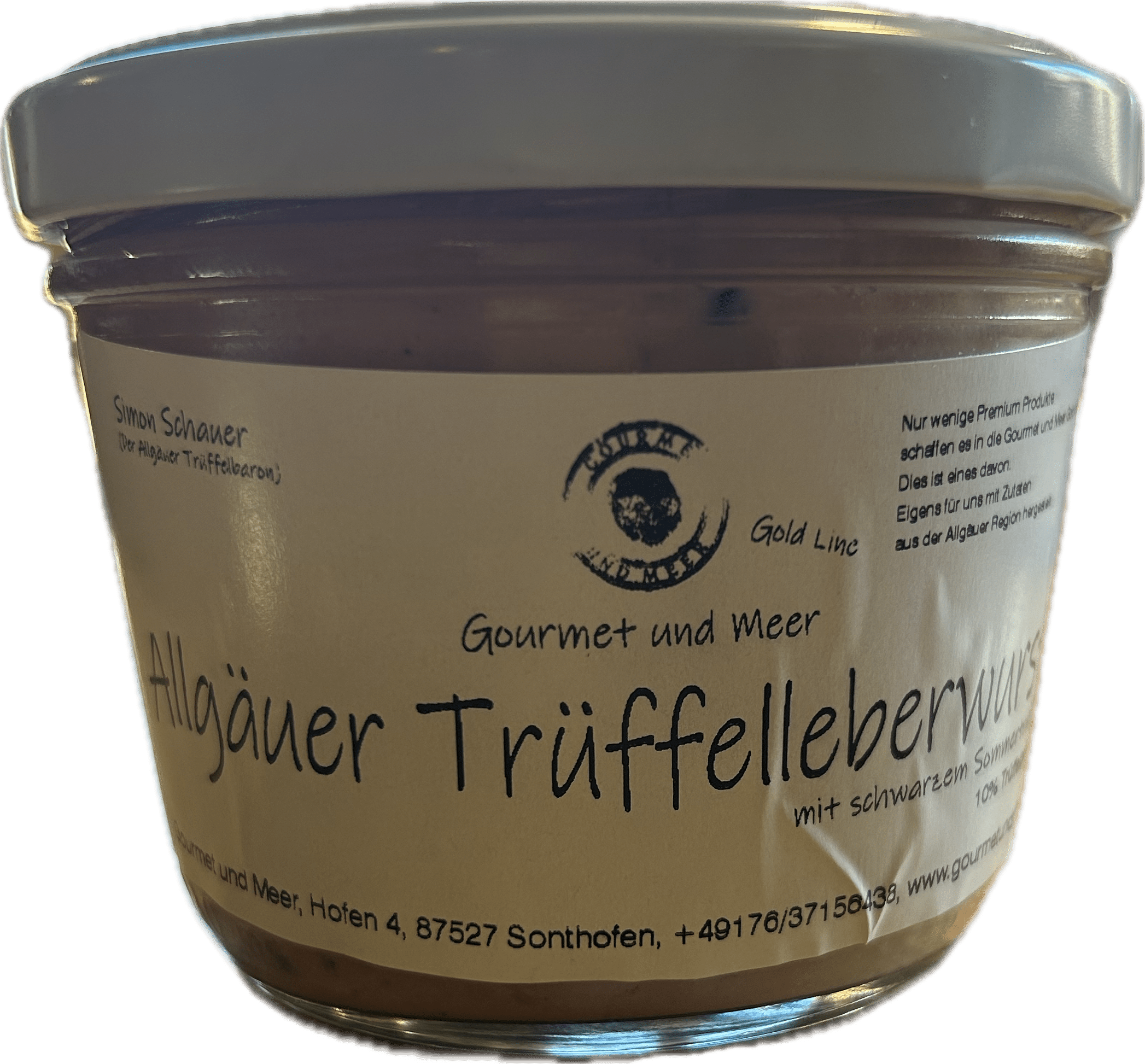 Gourmet Trüffel Leberwurst - Gourmet & Meer Goldline 200g – Bild 1